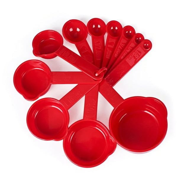 10Pcs/Set Kitchen Baking Bakery Cakes Cooking Plastic Measuring Cups & Spoons 10Pcs/Set Kitchen Baking Bakery Cakes Cooking Plastic Measuring Cups & Spoons